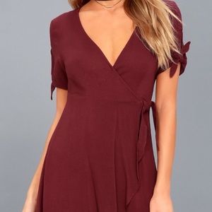 Lulus Red My Philosophy Red Dress